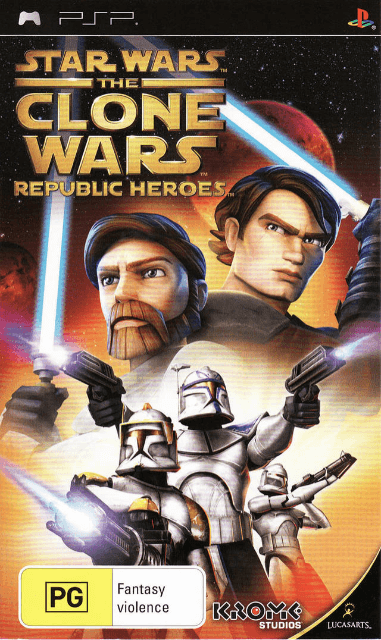 Star Wars Clone Wars Republic Heroes box art for PSP